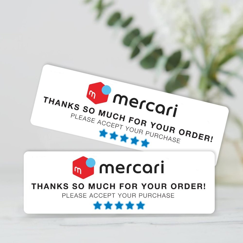 Mercari - Thanks So Much for Your Order Sticker Labels – (48 ct)